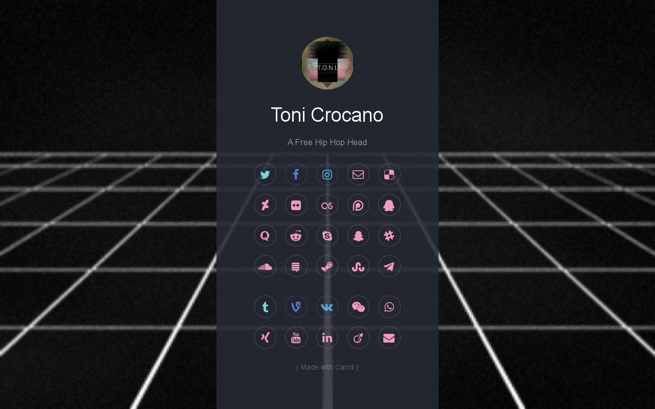 Carrd profile picture for @toni